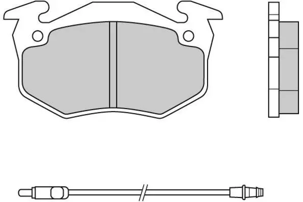 комплект спирачно феродо, дискови спирачки E.T.F.              