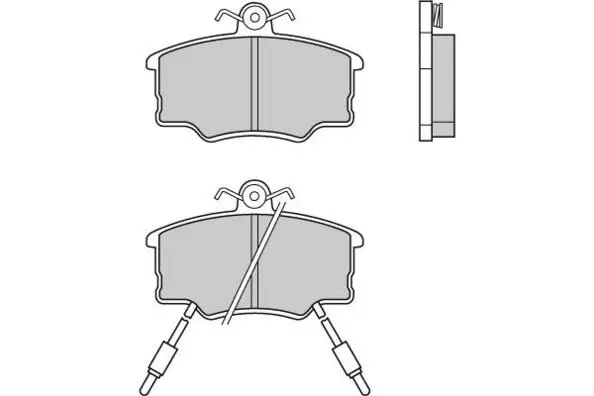 комплект спирачно феродо, дискови спирачки E.T.F.              