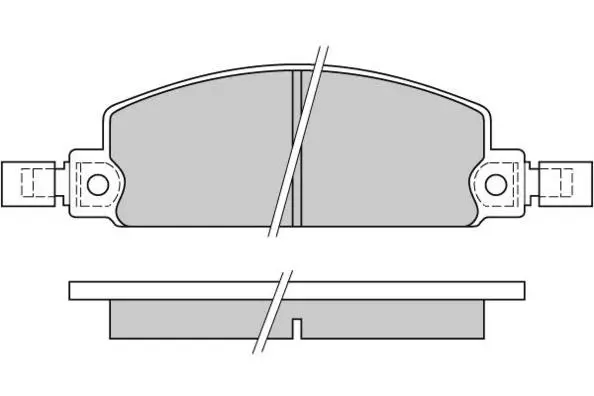 комплект спирачно феродо, дискови спирачки E.T.F.              