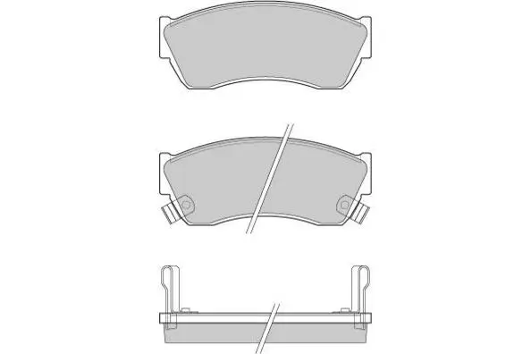 комплект спирачно феродо, дискови спирачки E.T.F.              