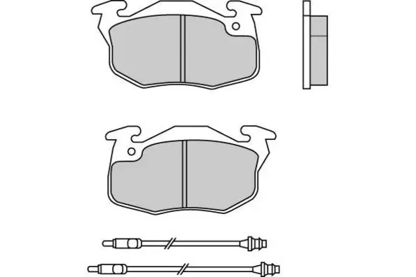 комплект спирачно феродо, дискови спирачки E.T.F.              