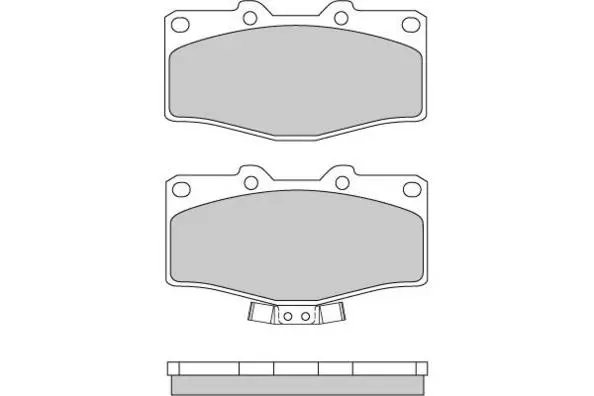 комплект спирачно феродо, дискови спирачки E.T.F.              