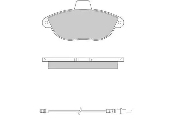 комплект спирачно феродо, дискови спирачки E.T.F.              