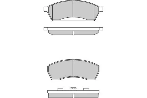 комплект спирачно феродо, дискови спирачки E.T.F.              