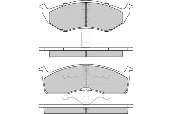 комплект спирачно феродо, дискови спирачки E.T.F.              