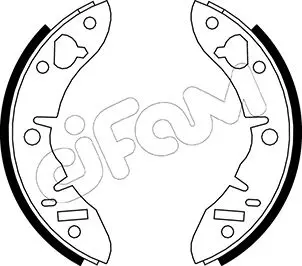 комплект спирачна челюст CIFAM               
