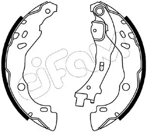 комплект спирачна челюст CIFAM               