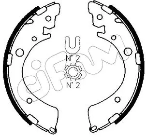комплект спирачна челюст CIFAM               