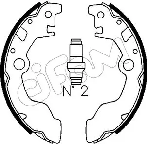 комплект спирачна челюст CIFAM               