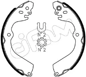 комплект спирачна челюст CIFAM               