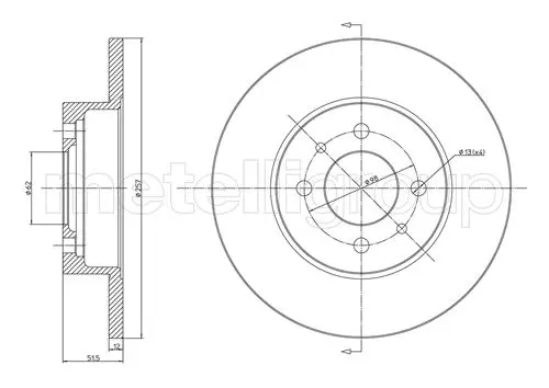 спирачен диск CIFAM               