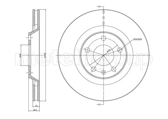 спирачен диск CIFAM               