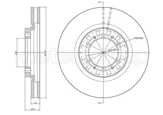 спирачен диск CIFAM               