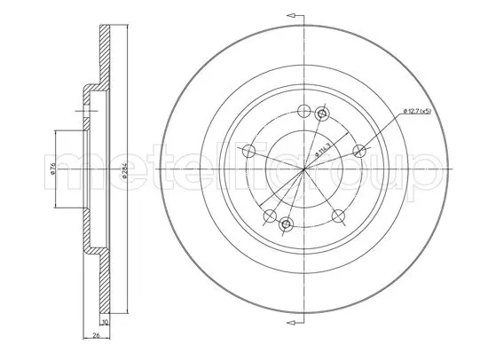 спирачен диск CIFAM               