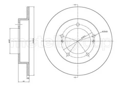 спирачен диск CIFAM               