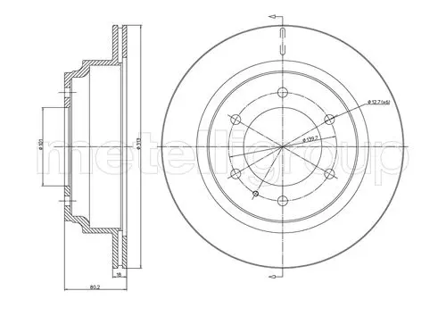 спирачен диск CIFAM               