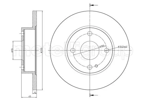 спирачен диск CIFAM               
