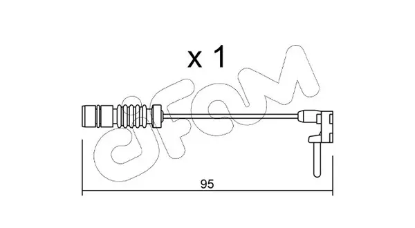 предупредителен контактен сензор, износване на накладките CIFAM               