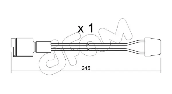 предупредителен контактен сензор, износване на накладките CIFAM               