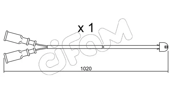 предупредителен контактен сензор, износване на накладките CIFAM               