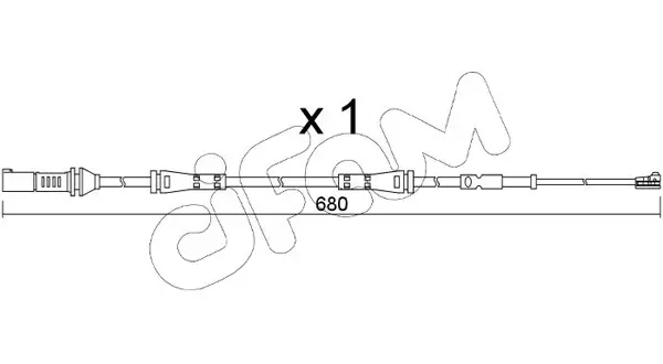 предупредителен контактен сензор, износване на накладките CIFAM               