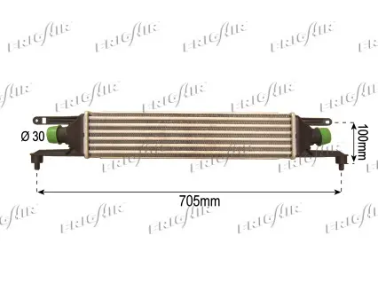интеркулер (охладител за въздуха на турбината) FRIGAIR             