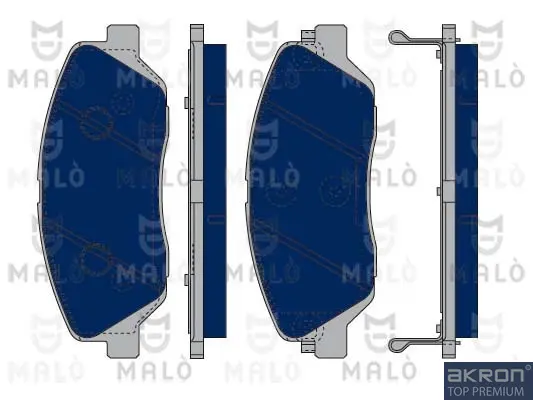 комплект спирачно феродо, дискови спирачки AKRON-MALO          