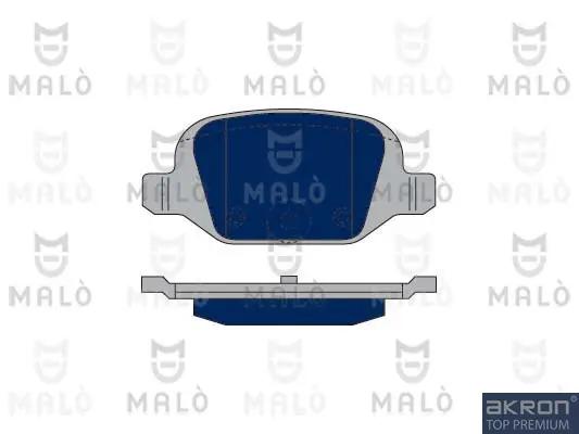 комплект спирачно феродо, дискови спирачки AKRON-MALO          