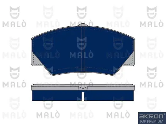 Комплект спирачно феродо, дискови спирачки AKRON-MALO