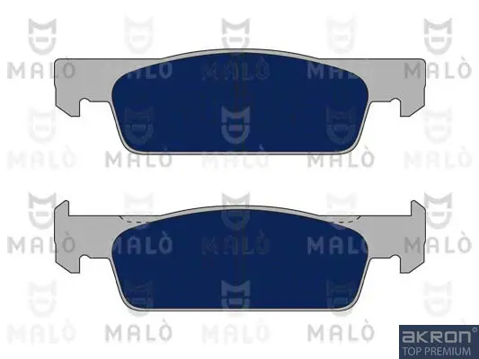 комплект спирачно феродо, дискови спирачки AKRON-MALO          