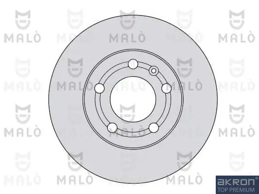 Спирачни дискове за SEAT IBIZA V (6J5) 1.4 TDI 1110163 AKRON-MALO          