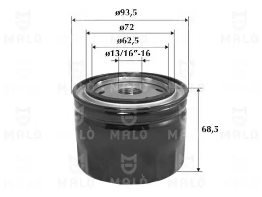 маслен филтър AKRON-MALO          