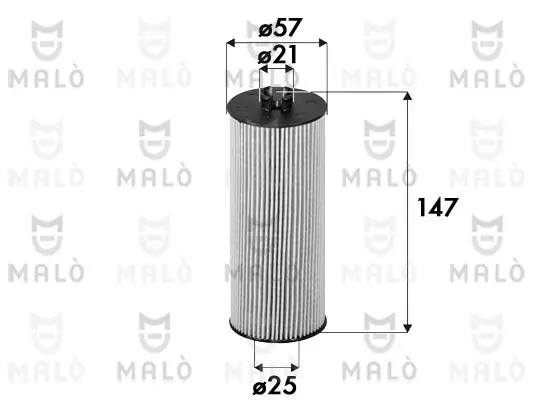 Маслен филтър за MERCEDES-BENZ GLE (W166) AMG 63 4-matic (166.074) 1510258 AKRON-MALO          