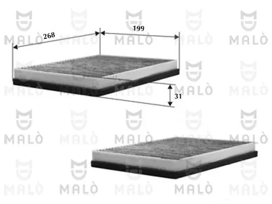 Филтър купе (поленов филтър) AKRON-MALO          