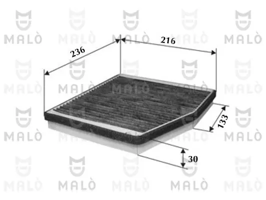 Филтър купе (поленов филтър) AKRON-MALO          