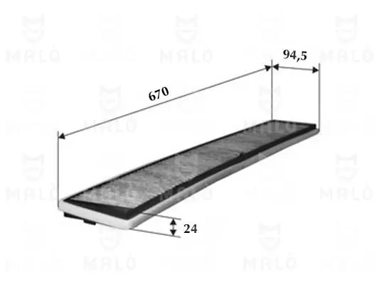 Филтър купе (поленов филтър) AKRON-MALO          