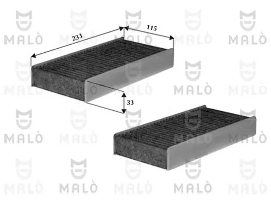 Филтър купе (поленов филтър) AKRON-MALO          