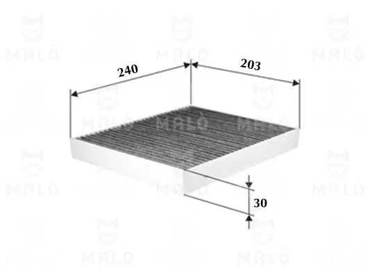 Филтър купе (поленов филтър) AKRON-MALO          