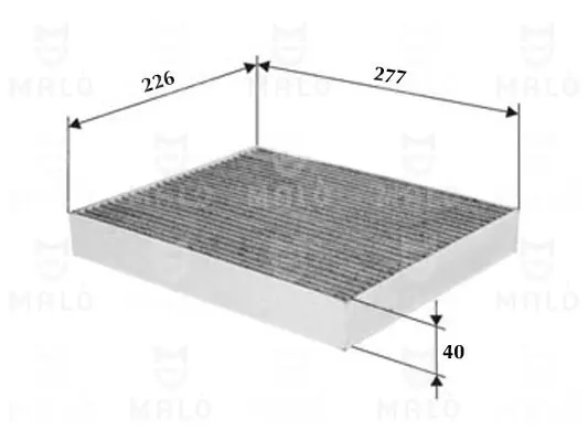 Филтър купе (поленов филтър) AKRON-MALO          