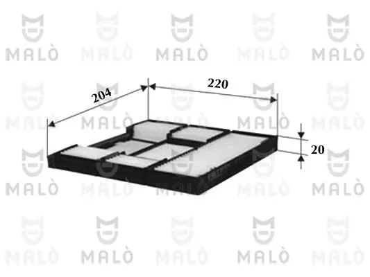 Филтър купе (поленов филтър) AKRON-MALO          