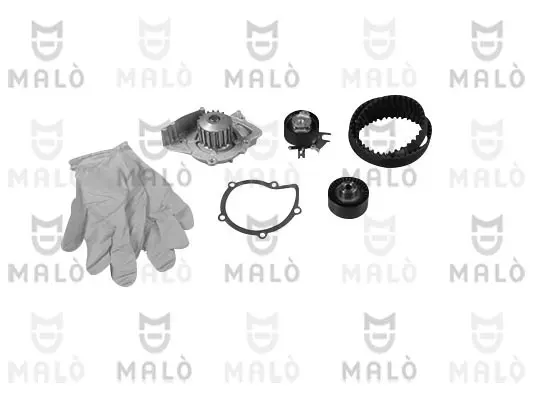 водна помпа- к-кт ангренажен ремък AKRON-MALO          