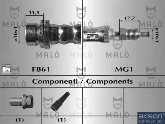 спирачен маркуч AKRON-MALO          