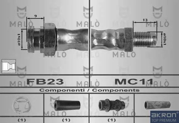 спирачен маркуч AKRON-MALO          