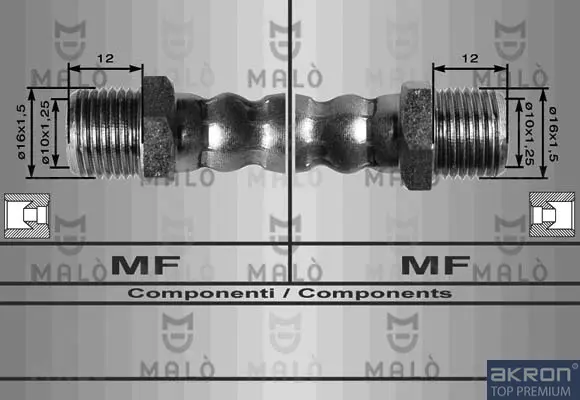 спирачен маркуч AKRON-MALO          