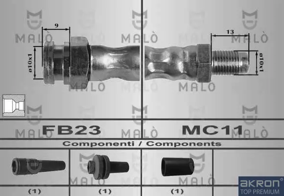 спирачен маркуч AKRON-MALO          