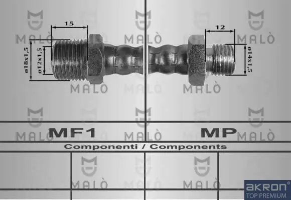 спирачен маркуч AKRON-MALO          
