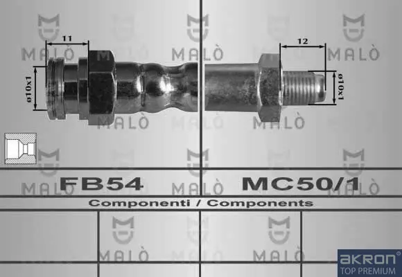 спирачен маркуч AKRON-MALO          