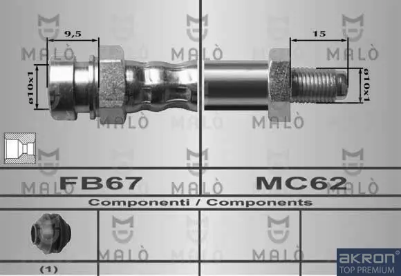 спирачен маркуч AKRON-MALO          