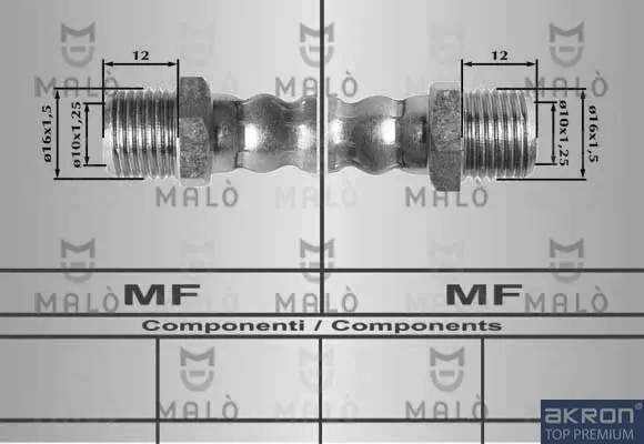 спирачен маркуч AKRON-MALO          