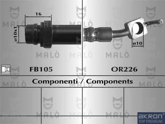 спирачен маркуч AKRON-MALO          
